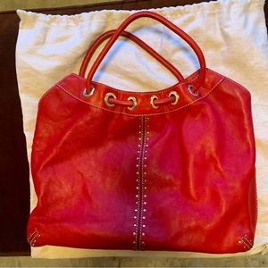 Vintage Michael Kors Astor Satchel - Red